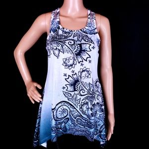 Sherry Cervi RU apparel Women Top Tank Mesh Back Size S - NWT